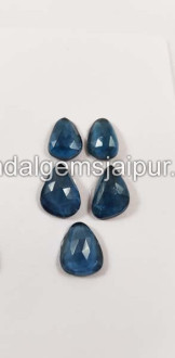 London Blue Topaz Rose Cut Slices